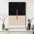 thumbnail image 3 of PixonSign Canvas Wall Art Geometric Art Deco Red Black Color Block Abstract Print Minimalism Contemporary Nordic Calm/Relax Decoration for Living Room, Bedroom, Office - 16"x24", 3 of 5