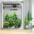 thumbnail image 4 of Costway 5x5 Grow Tent, 60''x60''x80'' High Reflective Mylar w/Observation Window Grey, 4 of 9