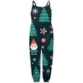 thumbnail image 5 of YOUSNH Barboteuse Sans Manches pour Bébé Fille, Imprimé de Noël, Tenue de Noël, Pantalon, Bleu, 7-8 Ans, 5 of 5
