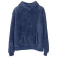 thumbnail image 4 of HOMADLES Men's Fleece Lined Hoodies for Men Winter Warm Long Sleeve Pullover Hoodie Loose Fit Casual Hoodies Sweatshirt Navy Size 3XL, 4 of 8