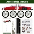 thumbnail image 3 of Racer Windmill Stainless Steel Racing Car Wind Spinner Weather Resistant Creative Hanging Wind Sculpture Model Decoration for Outdoor Garden Yard Patio Lawn, 3 of 9