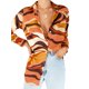 thumbnail image 3 of TRKIYQC Camisas de Solapa con Botones para Mujer, Tops Sueltos de Manga Larga con Estampado de Cebra/Abstracto de Moda TRKIYQC moderno, 3 of 9