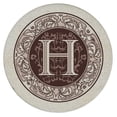 thumbnail image 2 of Thirstystone 4-Pack Monogram Letter H Sandstone Coasters in iron Holder, 2 of 5