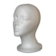 thumbnail image 3 of TOOYFUL Mannequin Head Man's Head Display Stand Easily to Carry Stable Round Base Foam Head for Headset Shop Salon Commercial C, 3 of 9