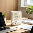 thumbnail image 5 of Desktop Mist Humidifier Fan USB Rechargeable Silent Compact Personal Air Circulator Adjustable Tilt Cooling Fan for Office Dorm Bedroom, 5 of 8