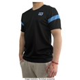 thumbnail image 2 of Playera Wilson Talla EG Deportiva manga corta básica negra detalles azul claro, 2 of 4
