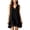 Black, variant on YuXingFu formal Dresses for Women Mini V-Neck Plus Size Womens Dress Sleeveless for Home Casual Summer Black S
