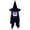 22# (Black), variant on Floating Ghost Witch Hat Halloween Hanging Decor, Battery Powered LED Glow Fabric Ghost Ornament, Spooky Scary Ghost Pendant for Yard Porch Window Tree Halloween Party Decorations - (Orange)