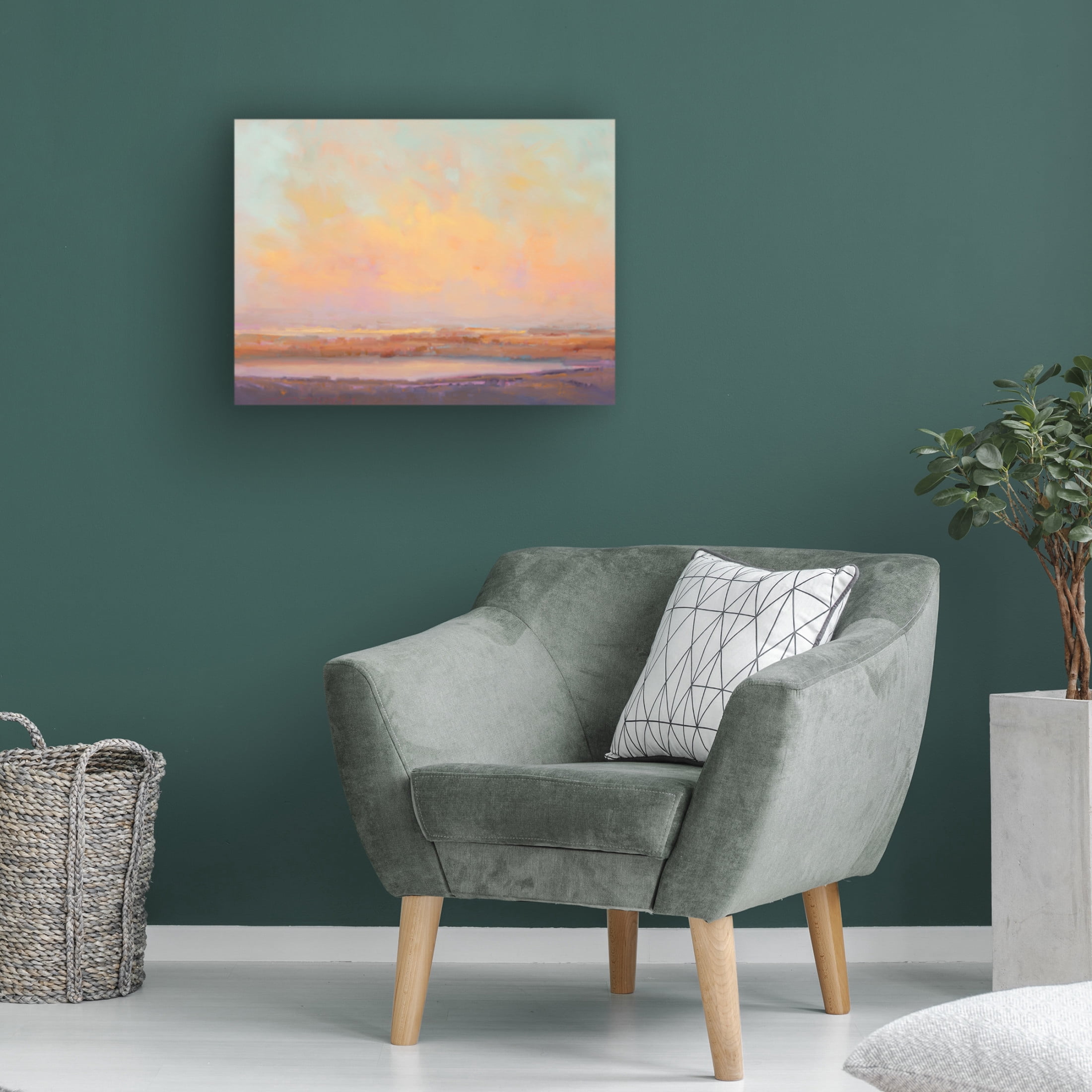Canvas Wall Art - William McCarthy 'Day Settles 2' Wall Art for Living Room, Bedroom, or Office Décor by Trademark Fine Art - 47 x 35 Inches