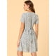 thumbnail image 5 of INSPIRE CHIC Vestidos Florales Casuales Con Cuello Marinero Entallados Y Acampanados Para Mujer Blanco azul XL, 5 of 6