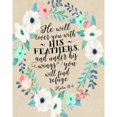 thumbnail image 3 of Moss, Tara 12x14 Black Modern Framed Museum Art Print Titled - Psalm 91 - 4 Wreath, 3 of 5