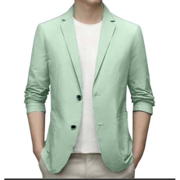 Spring Summer Men's Lightweight Mens Suite Summer Suit Jacket Casual Men Suits Regular Fit Stretch Slim Fit Button Men Suits Sport Coats