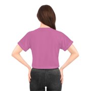 Queens are Born in August Birthday Gift Crop Tee