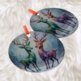 thumbnail image 3 of Colorful Reindeer Ornament, Winter Wonderland, Fantasy Deer Design, Holiday Ornament, Unique Christmas Gift, Animal Ornament, Holiday Keepsake, Xmas Tree Hanging Decoration, Season, 3 of 5