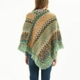 thumbnail image 4 of SWSMCLT Women's Poncho Soft Cape Fashion Knit Sweater Spring Off The Shoulder Loose V Neck Convertible Knitwear Yellow One Size, 4 of 4