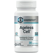 Life Extension GEROPROTECT Ageless Cell – Anti-aging Cellular Rejuvenation and Energy, Promotes Healthy Cellular Metabolism, Supports Organ Health - Gluten-Free, Non-GMO - 30 Softgels