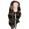 thumbnail image 2 of Wig Wig Medium Length Curl 24 Inch Large Wavelength Wig Glue Free Heat-Resistant Fiber Wig Synthetic High-Temperature Silk Wig Is Suitable For Fashionable Women, wig for Women, 2 of 4