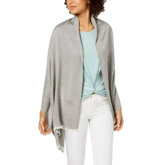 Calvin Klein Textured-Stripe Wrap (Black/White)