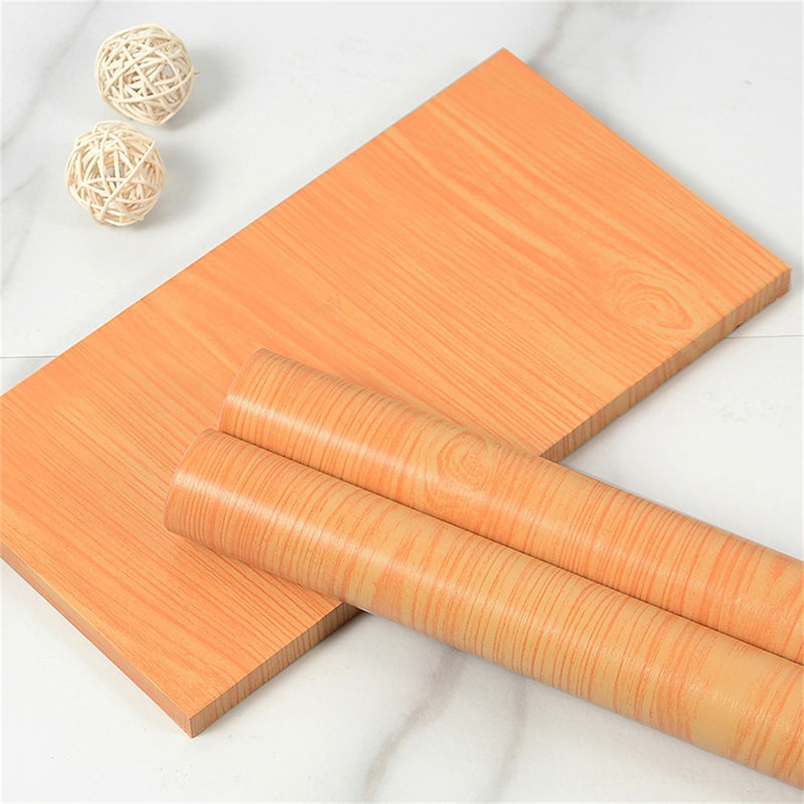 ONHUON Kitchen Back Wall Wood Look Self Adhesive Self Adhesive Furniture Stickers Waterproof