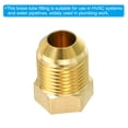 thumbnail image 4 of Uxcell Male 1/2 SAE / 3/4"-16UNF Brass Seal Plug Flare Tube Fitting 45 Degree Hex Pipe Fittings 3 Pack, 4 of 5