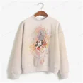 thumbnail image 3 of Sudadera con estampado de Minnie Mouse de Disney para mujer, suéter de cuello redondo para primavera y otoño, ropa holgada coreana, estilo retro Harajuku coreano, 3 of 5