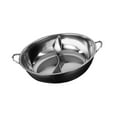 thumbnail image 5 of Fancyes Stainless Steel Hot Pot with Divider,Double Flavor Cookware Soup Pot Easy to Clean Shabu Shabu Pot for Family Gathering Party S, 5 of 8