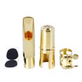 thumbnail image 1 of <p>Saxophone Mouthpiece Alto Saxophone Mouthpiece Alto Sax Mouthpiece Kit Saxophone Accessory Alto Saxophone Mouthpiece Gold Color Metal Multifunctional Sax Mouthpiece Kit For, 1 of 7