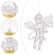 thumbnail image 2 of Wosthever Decoraciones transparentes elegantes del ángel del ABS para los árboles pendientes del ángel de acrílico transparente del árbol de Kits de decoración para fiestas, 2 of 6