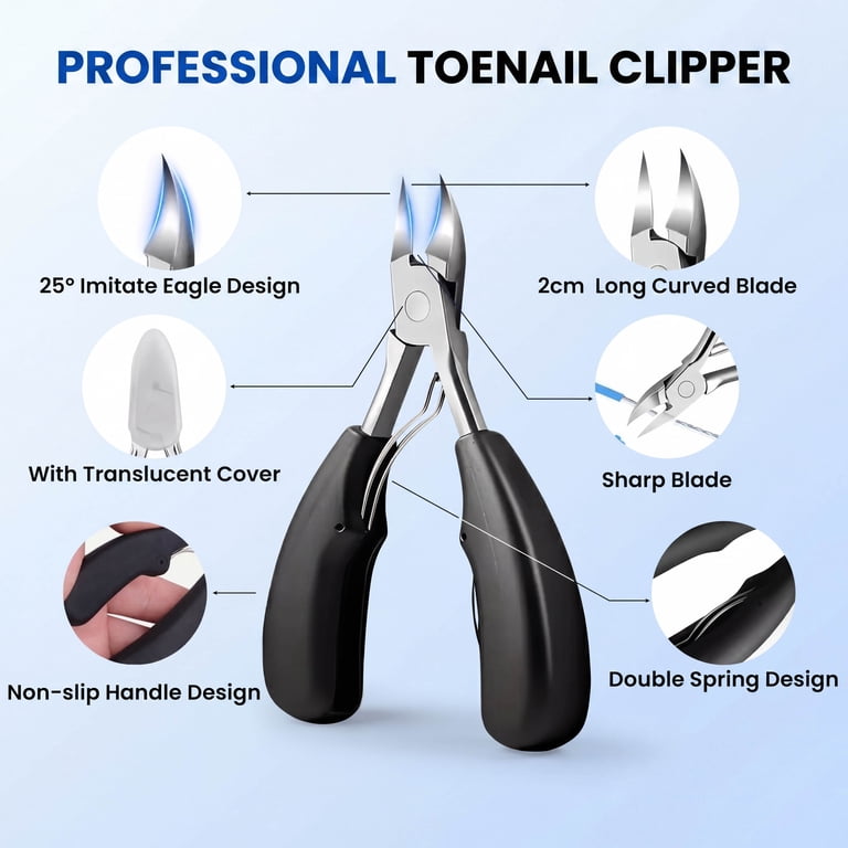 DaPlug 6-Piece Toenail Clipper Set For Thick Nails photo 2