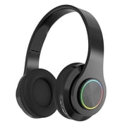 Leyeet Bluetooth Noise-Canceling Over-Ear Headphones, Black, B39