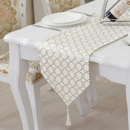 

Table Runner Luxury Cloth Table Runners Silver Gold Endless Table Runner Banquet Party Wedding Decoration Tafelloper|Table Runners(Golden)