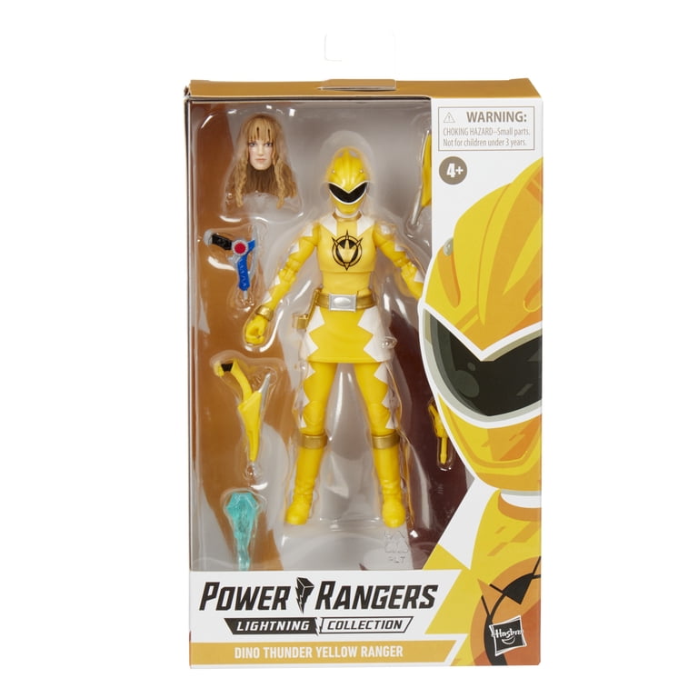 Power Rangers, Action Figure, Dino Thunder Yellow Ranger, 6 inch