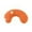 Orange, variant on U-Shaped Half Moon Cat & Dog Neck Protecting Calming Pillow, Soft Comfortable