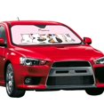 thumbnail image 2 of Fuzoiu Cute Cats Print Car Windshield Sun Shade,Block Uv Rays Sunshade,Foldable Front Window Sun Visor Protector for Car,SUV,Truck-Keep Vehicle Cool-Cute Cats, 2 of 8
