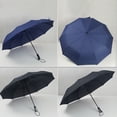 thumbnail image 6 of Fully Automatic Open Strong Frame Triple Folding Large Windproof Rain Umbrella, 6 of 6