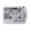 thumbnail image 1 of Cassette Player Convertidor de señal de cinta de carcasa transparente completa para escuchar música Tmvgtek Para estrenar, 1 of 3