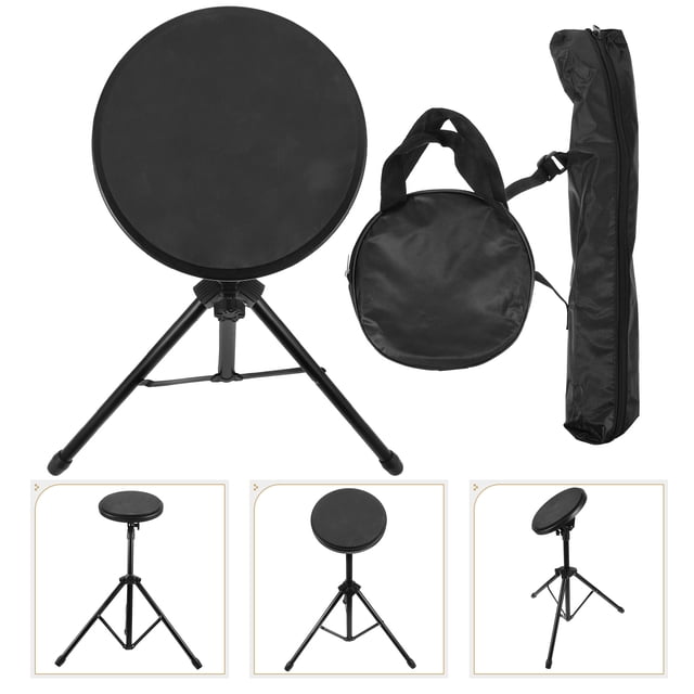 ADDHAT 1Jgo Kit De Para Batería Con Pad De Goma Color Negro Para Batería Acústica