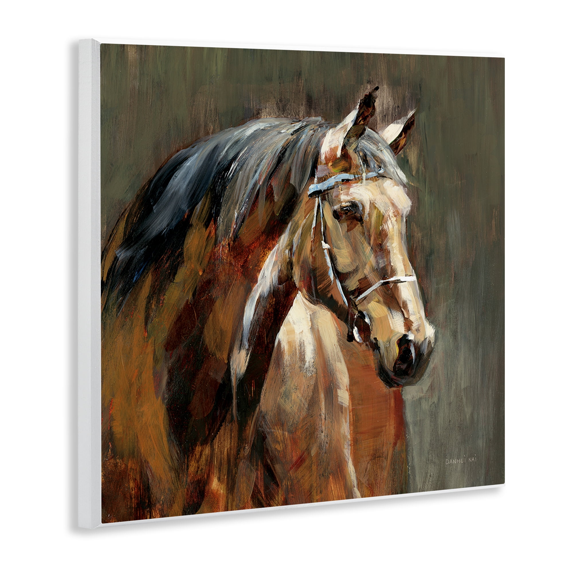 Stupell Industries Horse in Stable at Dusk Wall Plaque Art, design by Danhui Nai
