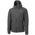 thumbnail image 2 of Men's-Cutter & Buck  Gray Gonzaga Bulldogs Mission Ridge Eco Insulated Repreve Hooded Full-Zip Puffer Jacket, 2 of 3