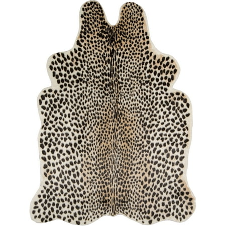 Cheetah Animal Print Rug - Erin Gates by Momeni Acadia Cheetah Multi Faux Hide Area Rug 5'3