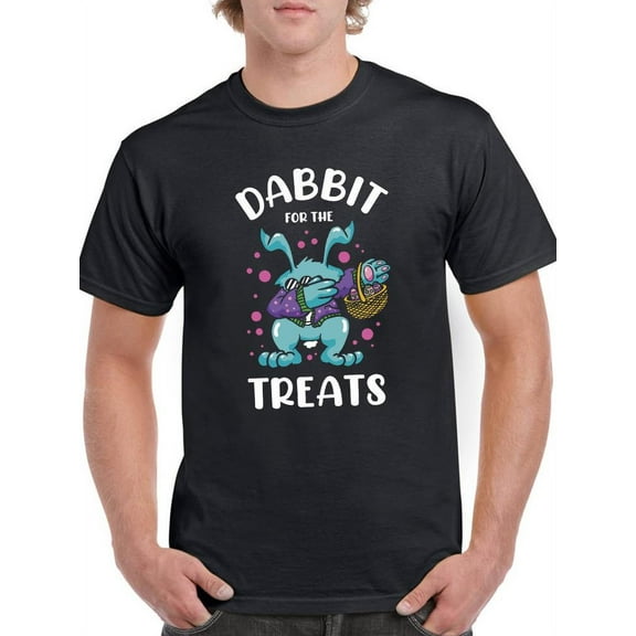Dabbit For The Treats T-Shirt Men -Smartprints Designs, Male 3X-Large