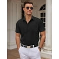 thumbnail image 2 of COOFANDY Mens Dress Shirts Short Sleeve Casual Button Down Shirts Summer Untucked Business Shirts, 2 of 7