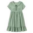thumbnail image 4 of Horkkom T Shirt Dress Women Summer Solid Color Mini Dresses Vacation Loose Short Sleeve Dress, S-3XL, 4 of 7
