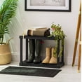 thumbnail image 2 of IRIS 2-Tier Shelving Unit, 17'' Fixed Height, Medium Storage Organizer for Home, Shoe Rack Entryway, Garage, Closet, 2 of 8