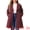 Burgundy, variant on Women's Plus Size Winter Outerwear Coat with Shawl Collar 2X Burgundy