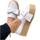 thumbnail image 4 of Zapatos de moda de bizcocho con nudo de mariposa Asakuchi informales de color sólido para mujer Wmkox8yii  FOPL1383, 4 of 7