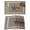 Brown Black White, variant on Placemats Set of 4, Texas Star Vintage Woven Placemat, Linen Place Mats for Kitchen/Dining Tables, Retro Country Brown Stars Checkered Washable Table Mats for Party