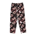 thumbnail image 4 of Goofa Butterfly Printed Soft Pajama Pants for Women, Wide Leg Comfy Casual Lounge Yoga Pants-Medium, 4 of 9