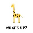 thumbnail image 2 of CafePress - Giraffe Whats Up Mugs - 11 oz Ceramic Mug - Novelty Coffee Tea Cup, 2 of 4