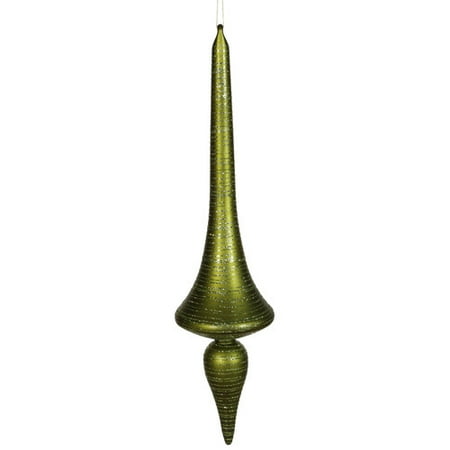 - Vickerman Glitter Finial Drop Matte Ornament